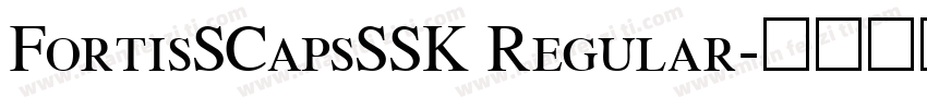 FortisSCapsSSK Regular字体转换